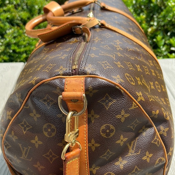 🦁 Louis Vuitton LV Monogram Keepall 60 Bandouliere - Picture 5 of 17
